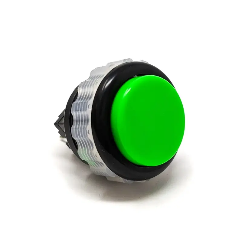 Seimitsu PS-14-DN 24 mm Screw-in Button - Black & Green
