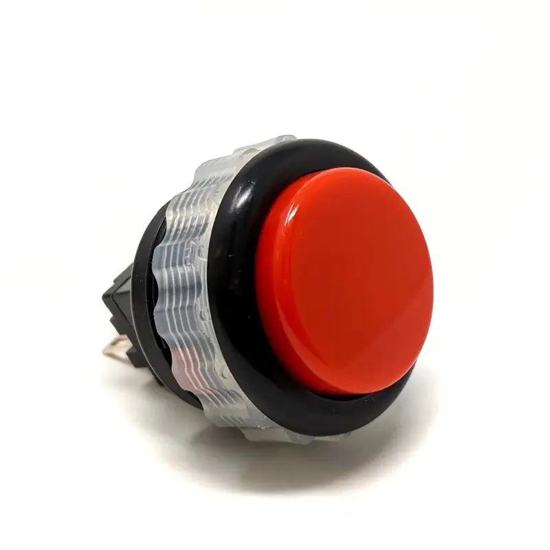 Seimitsu PS-14-DN 24 mm Screw-in Button - Black & Red
